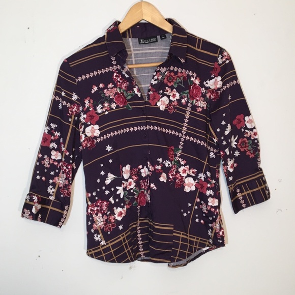 New York & Company Tops - NY&C Floral button down career top s M